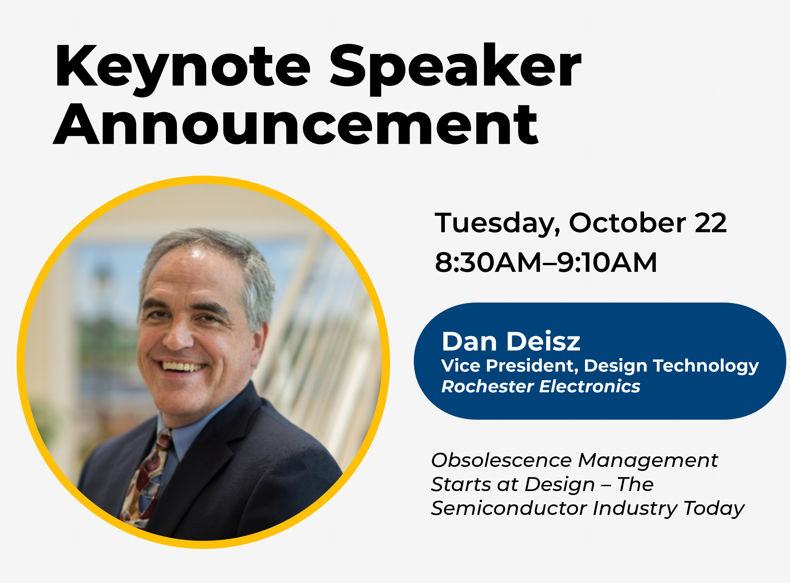 Keynote Speaker Announcement: Dan Deisz